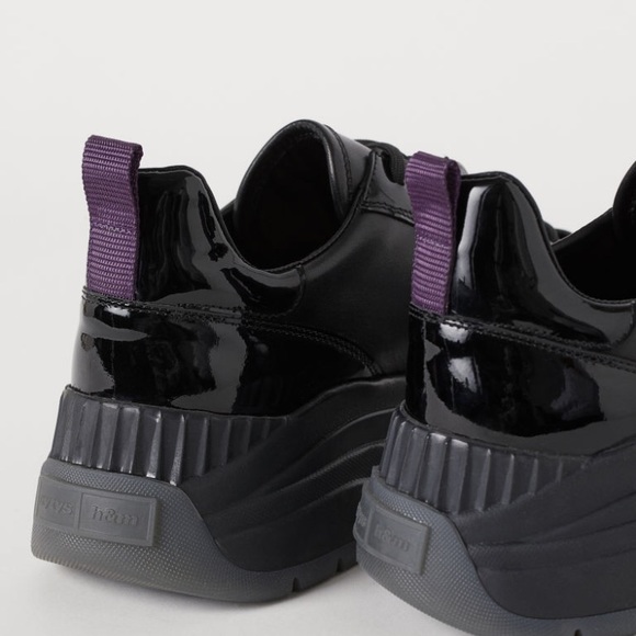 Eyty’s x H&M Black Chunky Leather Sneakers - Picture 4 of 5